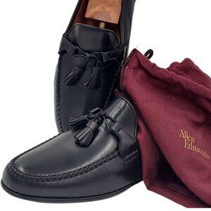 NEW Allen Edmonds Italy Dress Shoes Mens 12B Butter Soft Black Leather Loafers